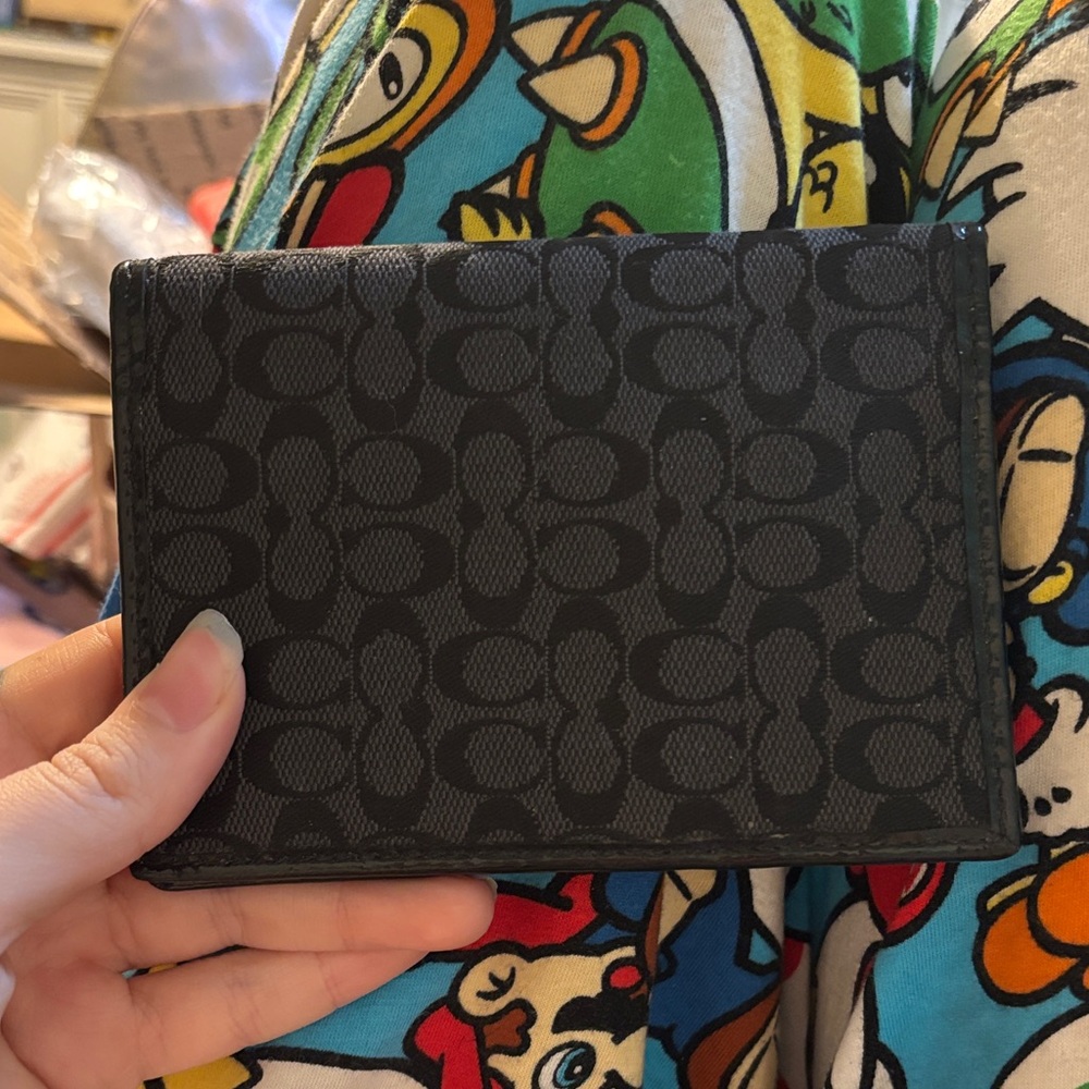 Coach Charcoal Signature Wallet